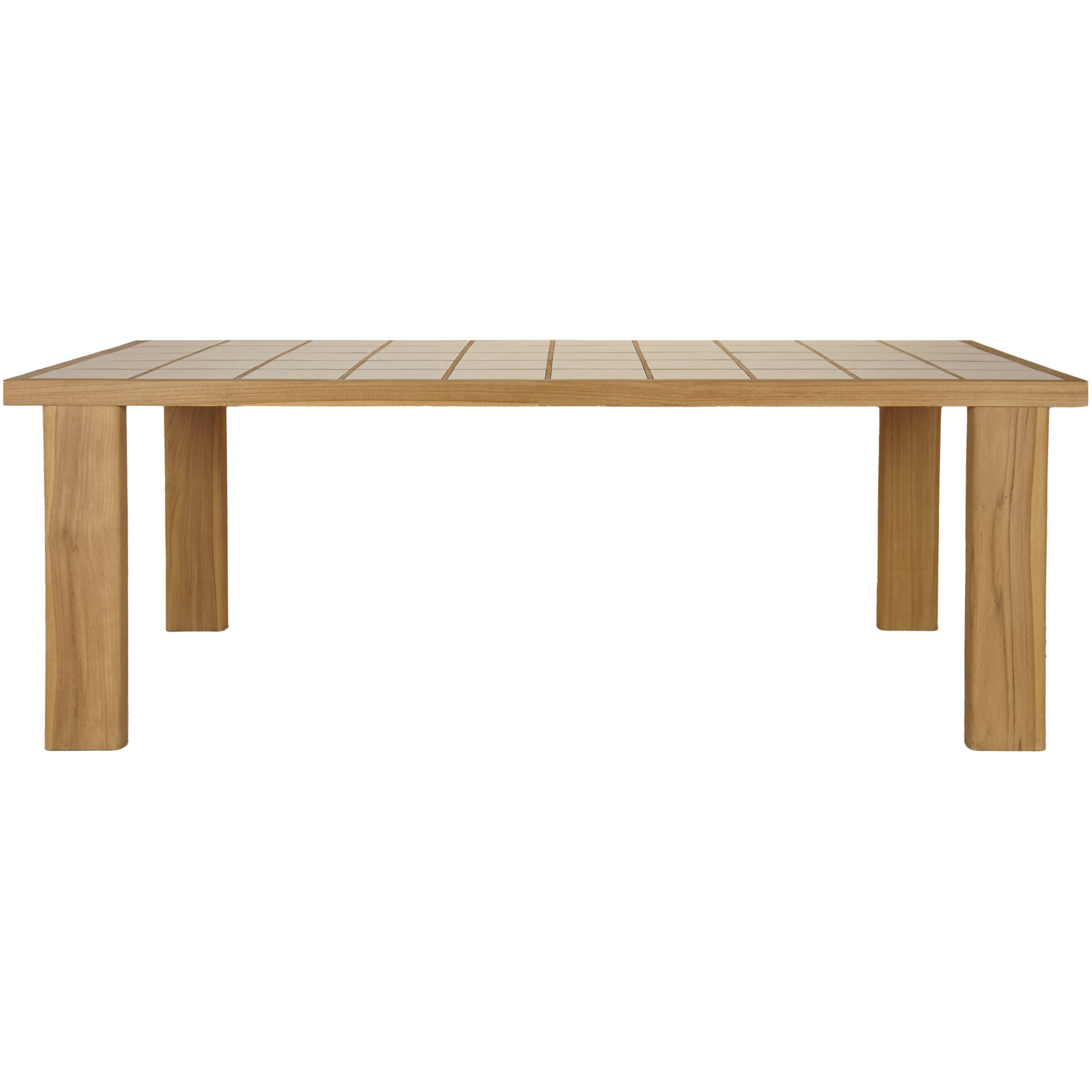 Marina 81.81 X 42.05 inch Natural Outdoor Dining Table